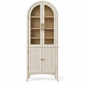 Vitrina de almacenamiento con formas arqueadas, blanco